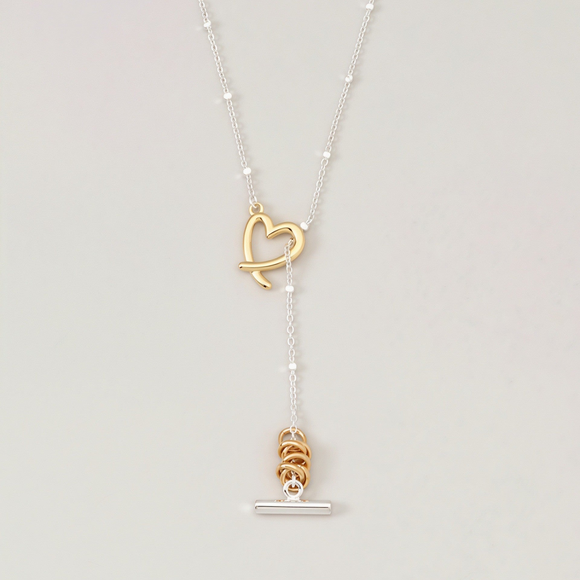 Creative Gold Plated Pin Pendant Choker Necklace 6W6JNC644