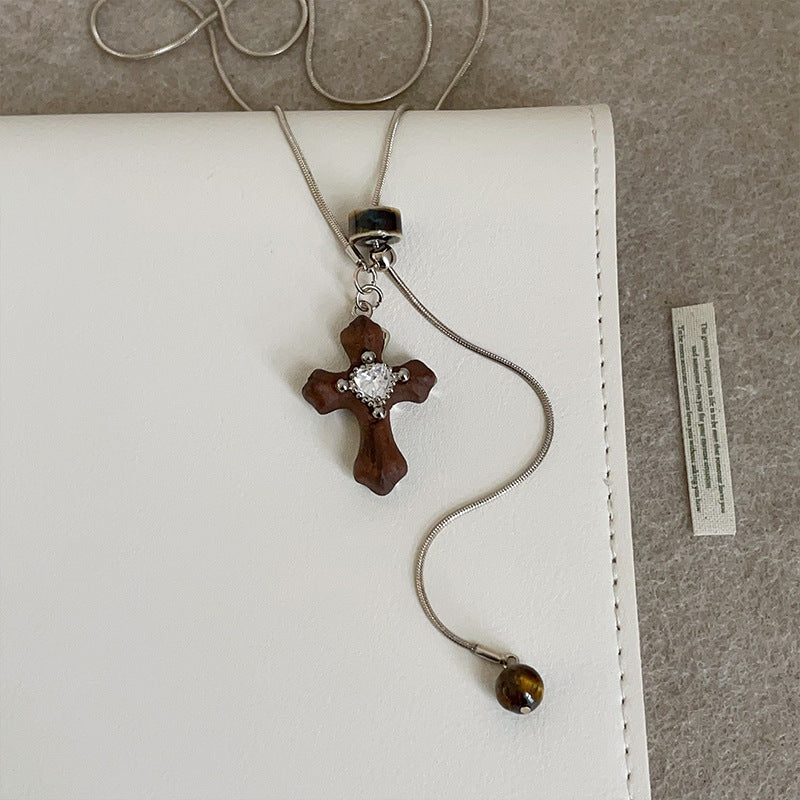 Cross Pendant Chain Necklace - DippedShop Wholesale - #9859