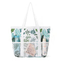 Trendy Mesh Leaf Print Multi-Pockets Storage Bag 8BW6BOB88T