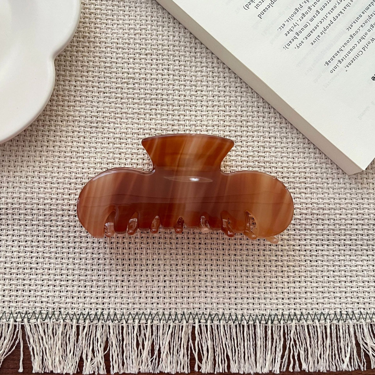 French Style Marble Texture Acetate Hair Claw 6W6HCP1633