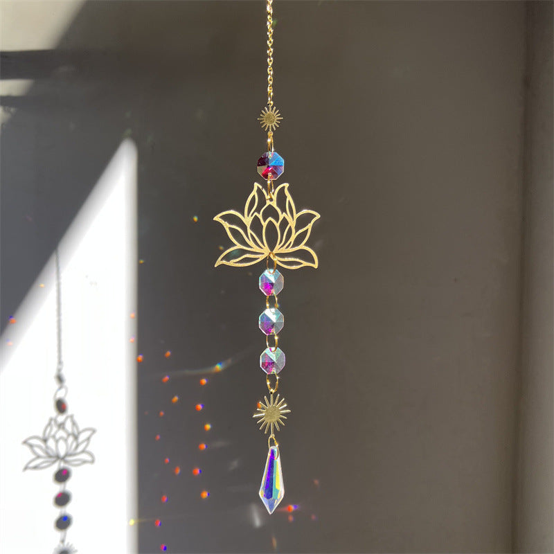 Hollow Out Lotus Suncatcher - DippedShop Wholesale - #7075