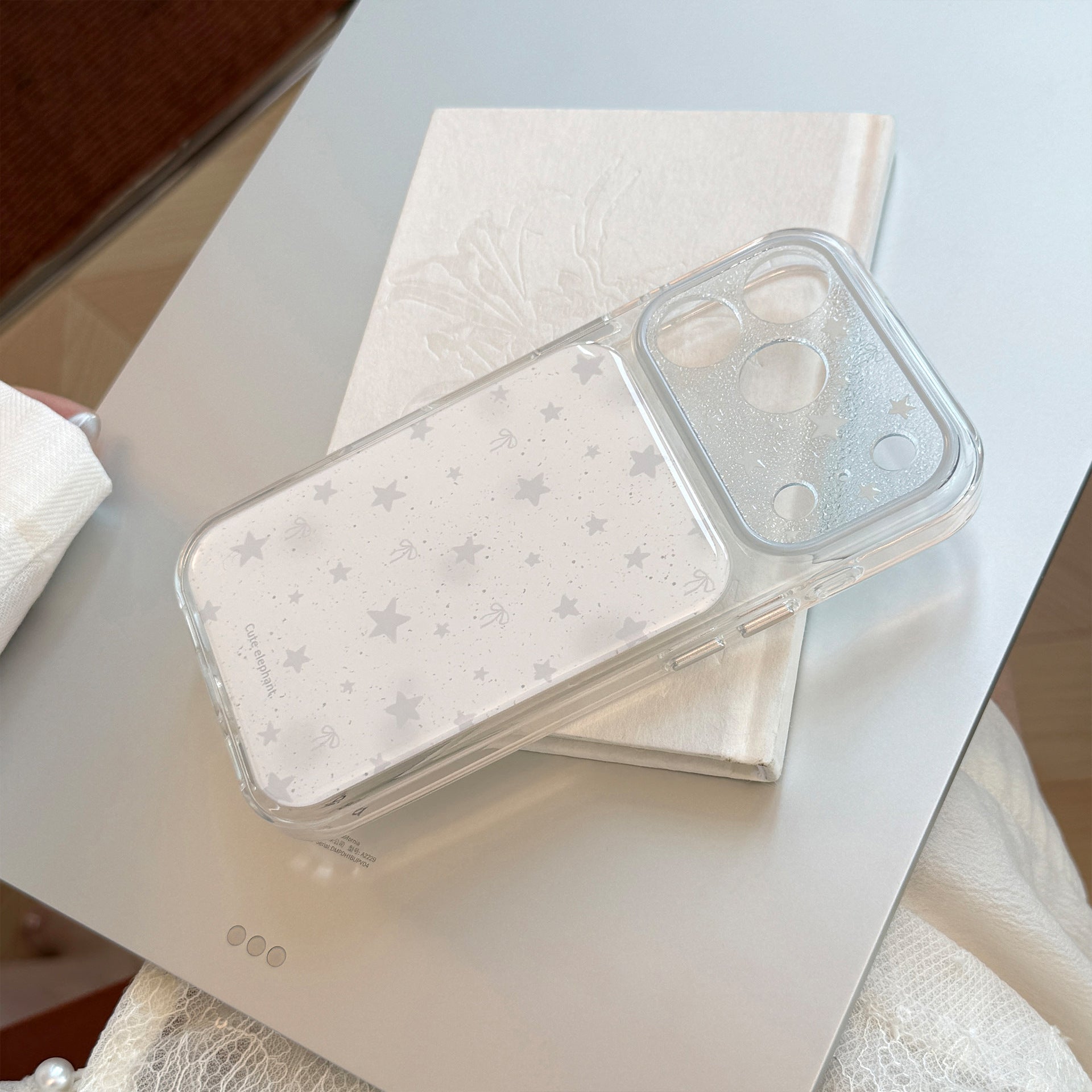 Star Pattern Transparent iPhone Case - DippedShop Wholesale - #7411