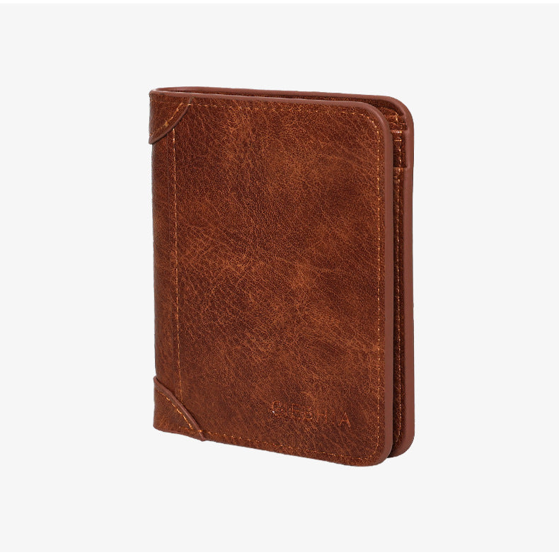 Minimalist Solid Color Multi Slot Card Holder Wallet 6S10BWB86