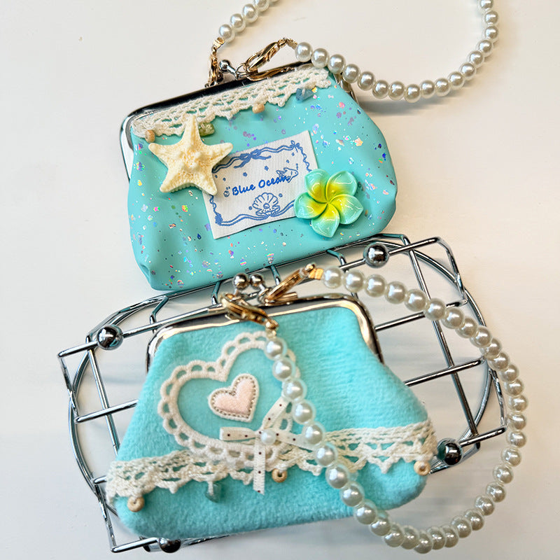 Velvet Starfish Coin Purse - DippedShop Wholesale - #2547