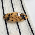 Retro Oval Bowknot Acetate Curved  Hair Clip 8AS6HCP387L