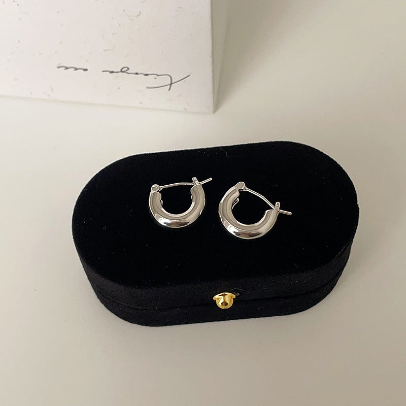 Hollow Thick Hoop Earrings - DippedShop Wholesale - #5523