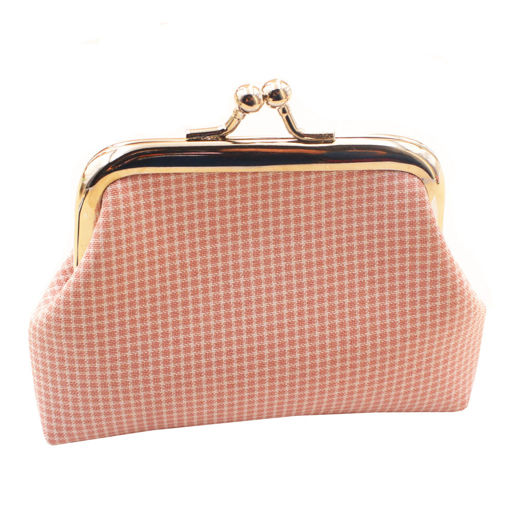Cute Mini Plaid Coin Purse Wal - DippedShop Wholesale - #2963