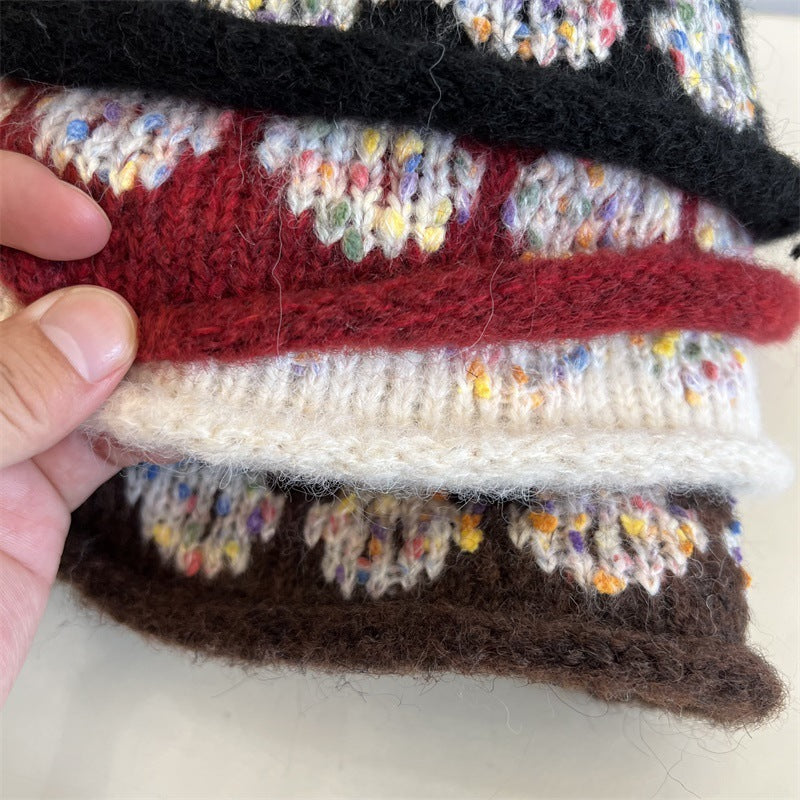 Jacquard Knit Bucket Hat - DippedShop Wholesale - #4643