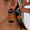Creative Halloween Pumpkin Pendant Drop Earrings 6W6JER543
