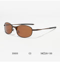 Metal Oval Frame Polarized Sunglasses - DippedShop Wholesale - #6307