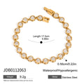 Fashion Gold Plated Cubic Zirc - DippedShop Wholesale - #2403