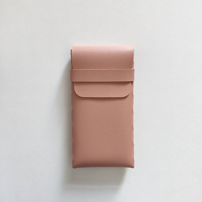 Minimalistic PU Leather Sunglass Case - DippedShop Wholesale - #7411