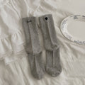 Heart Embroidered Cotton Socks - DippedShop Wholesale - #1379