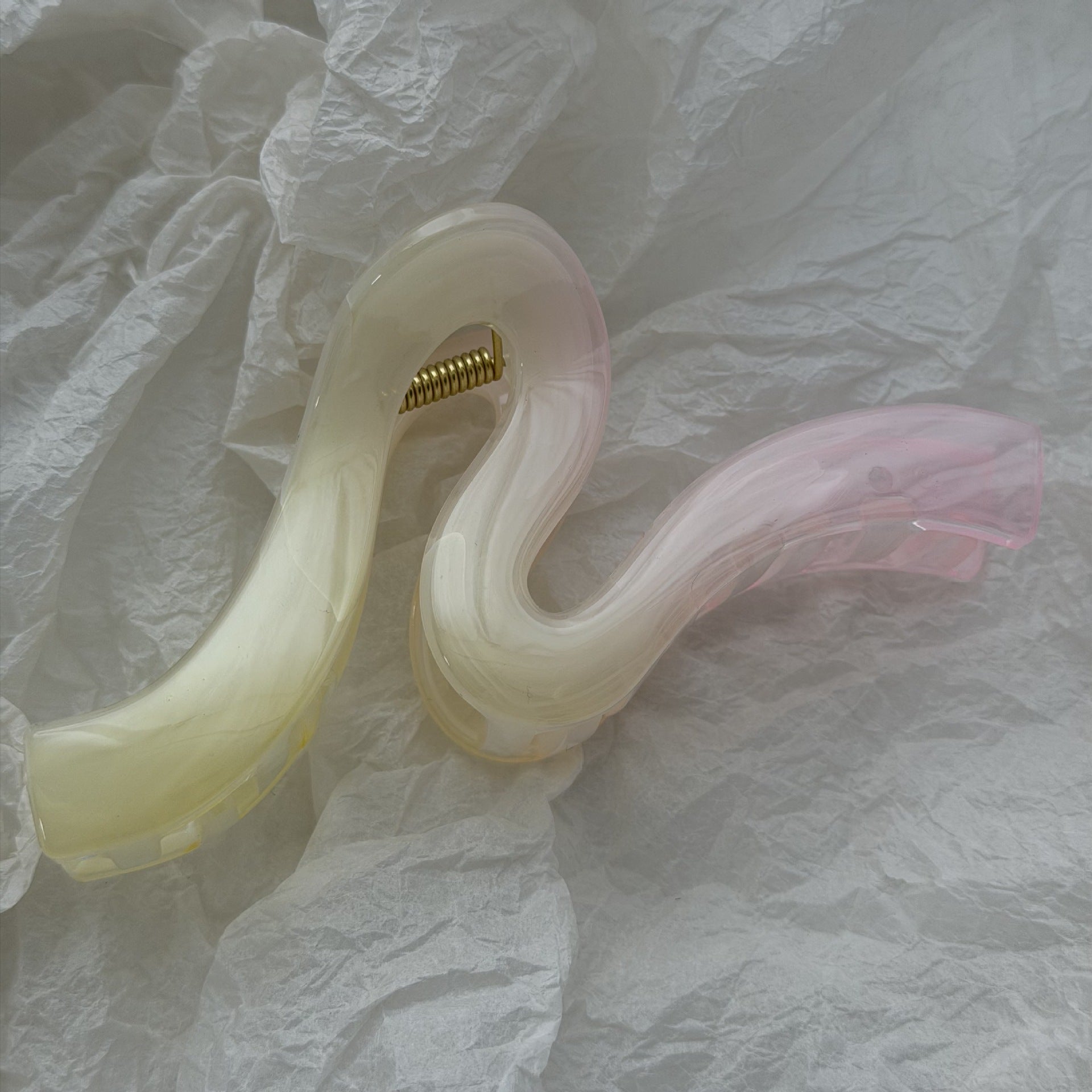 Cute Iridescent Flower Geometric Hair Claw 8AS6HCP307L