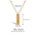 Vintage Rhinestone Gold Plated Pendant Necklace 6W6JNC640
