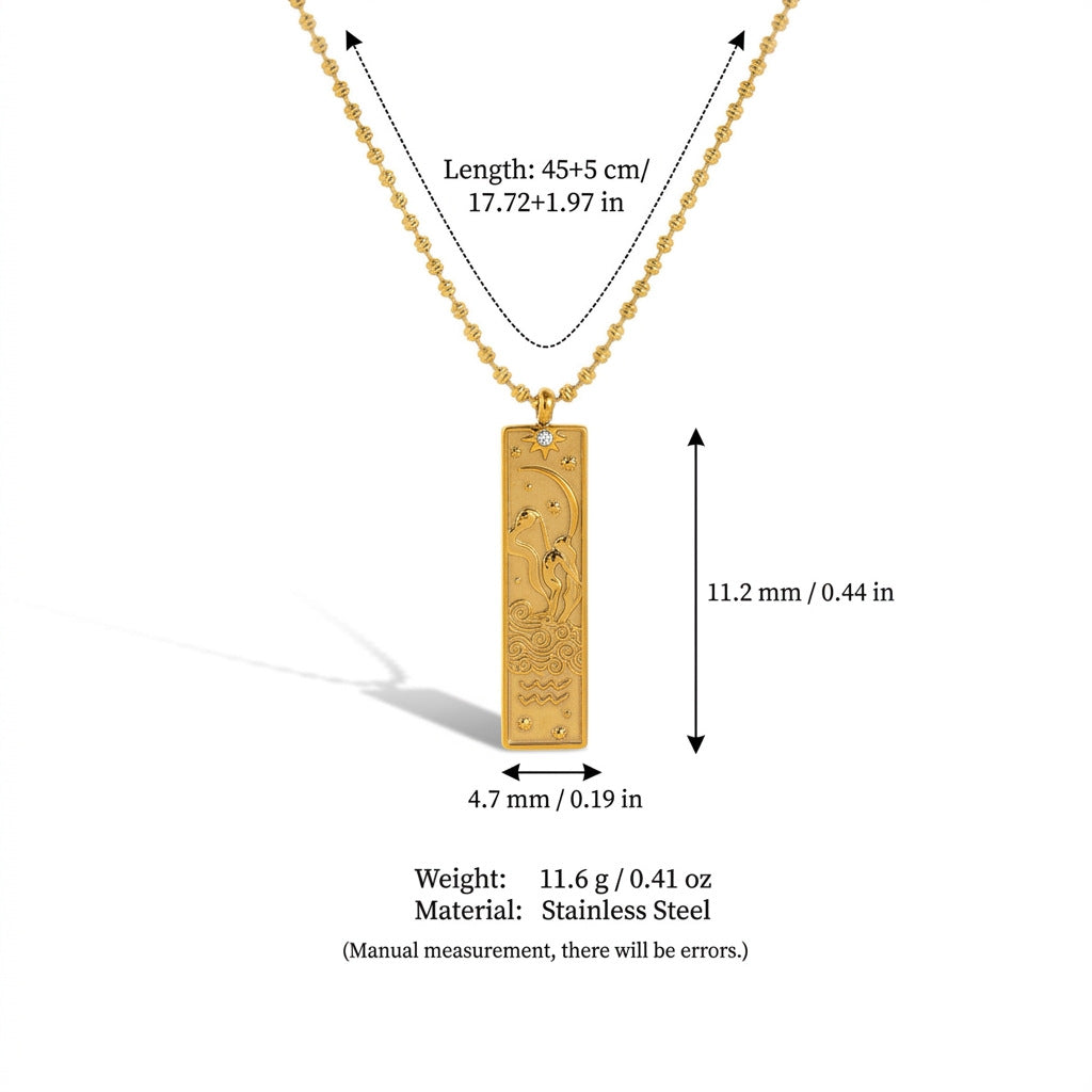 Vintage Rhinestone Gold Plated Pendant Necklace 6W6JNC640