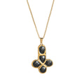Vintage Enamel Drip Cross Pendant Necklace 6W6JNC411L