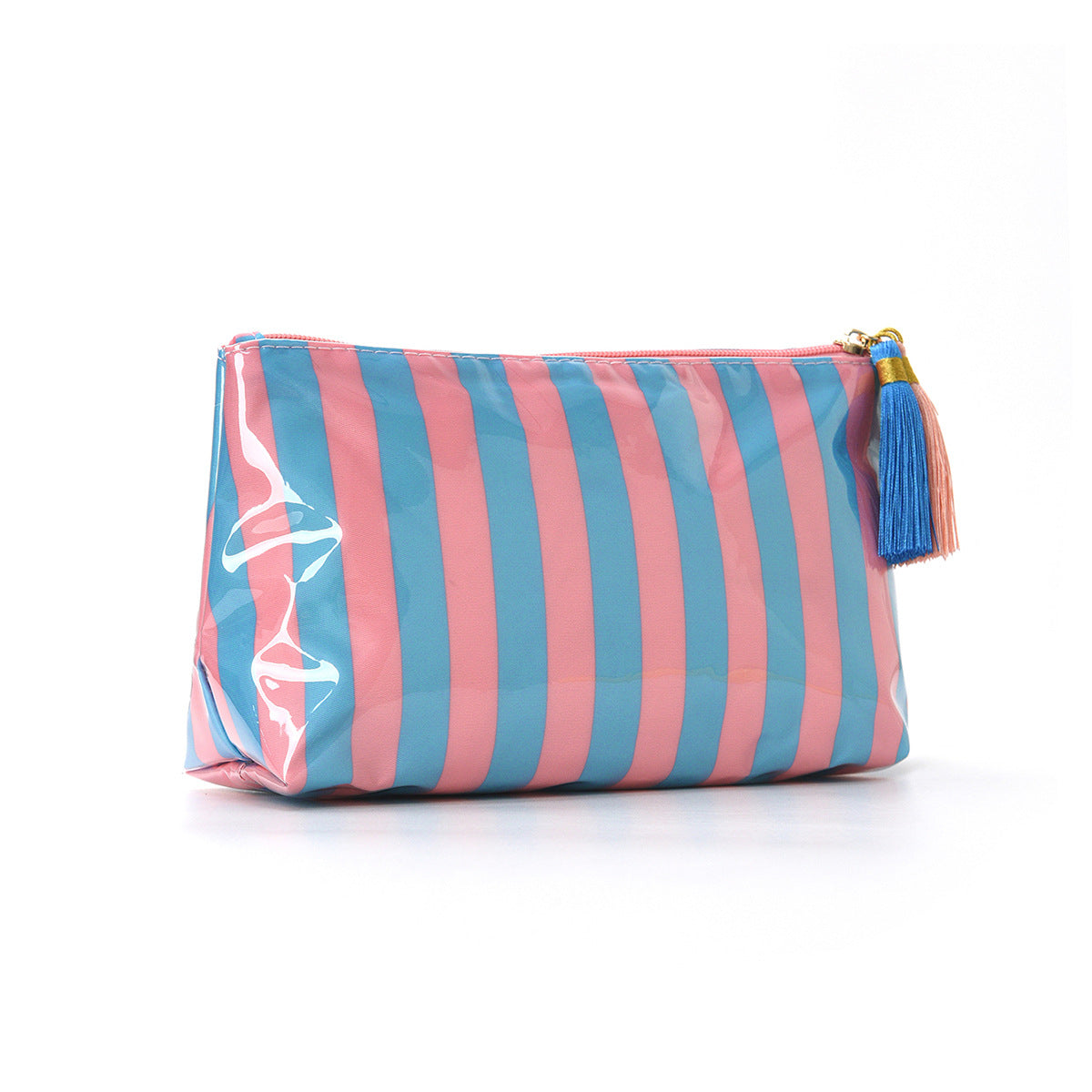 Chic Striped Large Capacity Waterproof Cosmetic Bag MK2BLW6C5CO14
