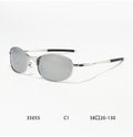 Metal Oval Frame Polarized Sunglasses - DippedShop Wholesale - #0771