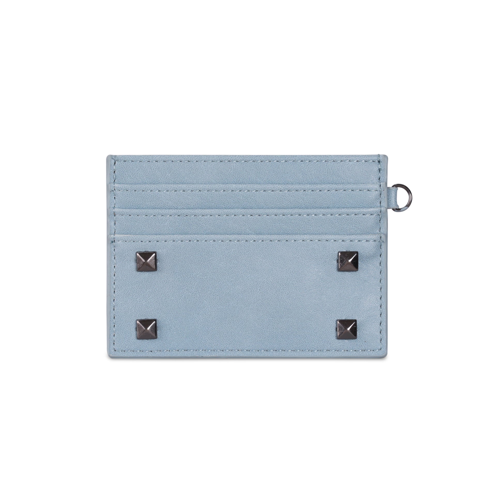Minimalist Solid Color Metal Rivet Mini Wallet 6S10BWB135