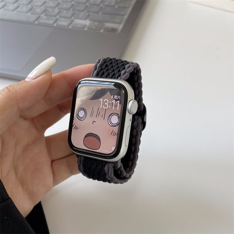 Color Block Nylon Weave Watch Band 6W6JWA140