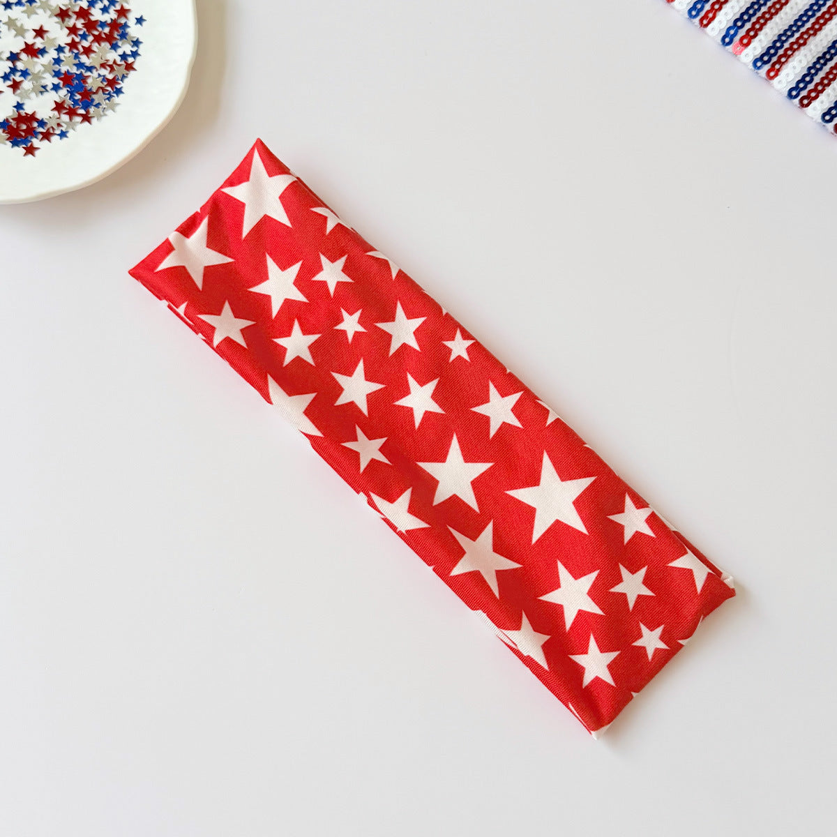 USA Flag Pattern Lightweight Sports Hair Band 8AS6HBD65L