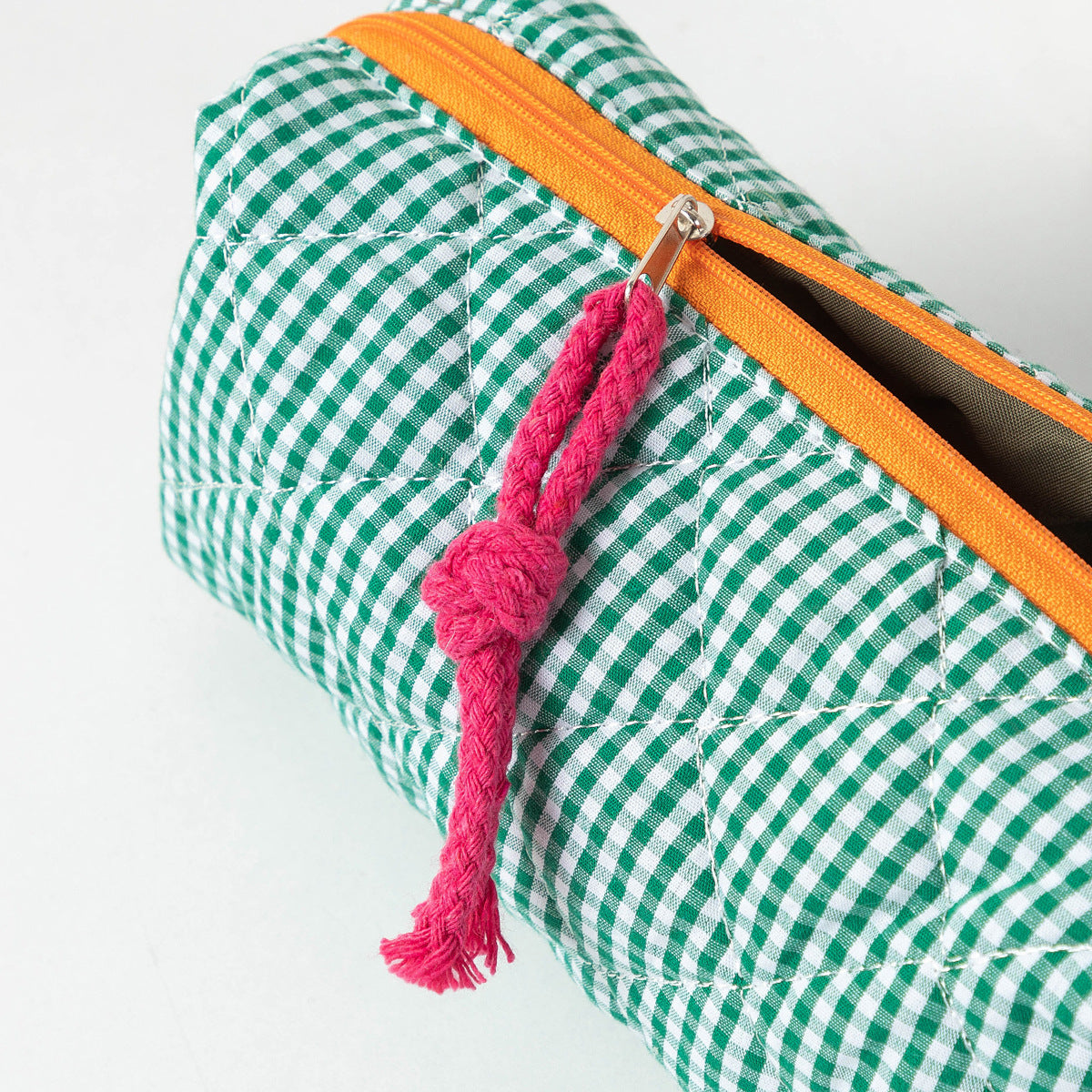 Retro Color Contrast Plaid Portable Pencil Pouch 6S10BOB1043