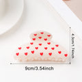 Heart Print Hair Clip - DippedShop Wholesale - #9715