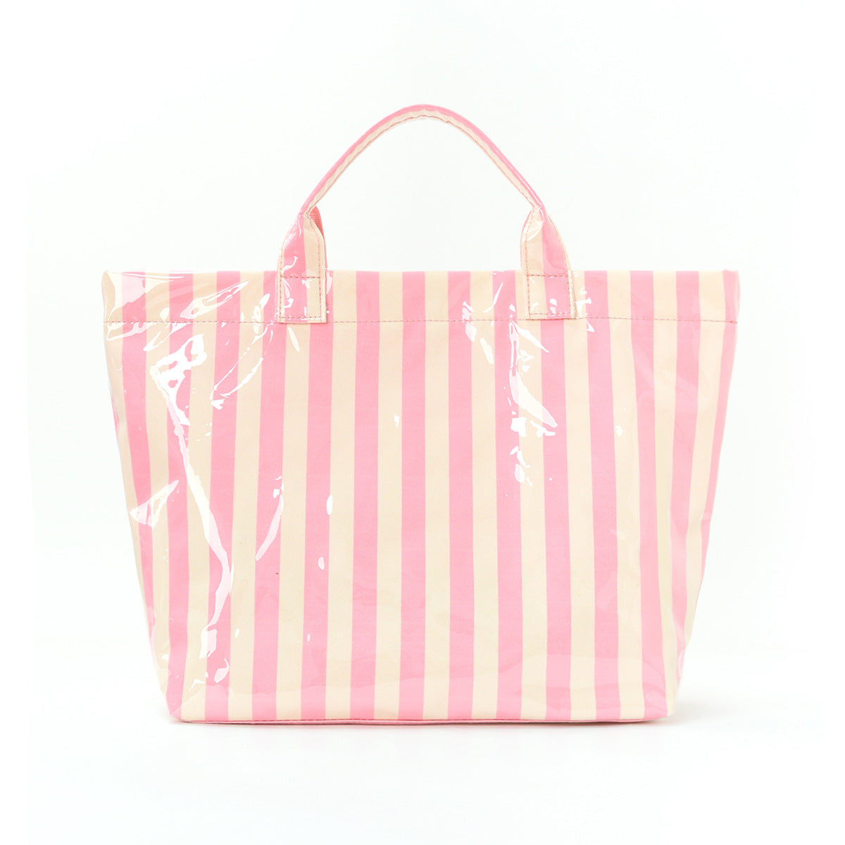 Minimalist Color Block Striped Portable Tote Bag MK2BLW6W10BBG585