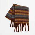 Plush Color Block Scarf - DippedShop Wholesale - #4067