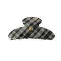 Fashion Color Contrast Checkered Acetate Hair Claw 8AS6HCP269L