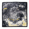 Vintage Floral Print Twill Silk Square Scarf MK2BW6W6NSI03