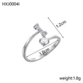 Simple Gold Plated Rhinestone - DippedShop Wholesale - #7875
