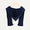 Trendy Solid Color Hooded Knit Shawl Wrap 6W6NSC57