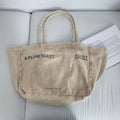 Simple Large Capacity Letter Print Canvas Tote Bag 6W10BBG2496