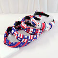 Trendy Start Pattern Knotted Wide Hair Band 8AS6HBD67L