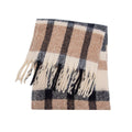 Faux Mohair Plaid Scarf - DippedShop Wholesale - #3011