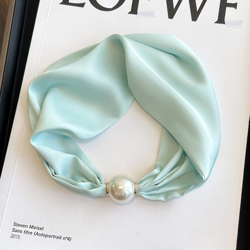 Elegant Magnetic Pearl Chain Necklace Scarf MK2BLW6W6NSI79