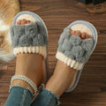 Thick Plush Indoor Slippers - DippedShop Wholesale - #1091