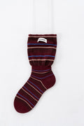 Fall Color Contrast Striped Slouch Crew Socks 6W8FSO521