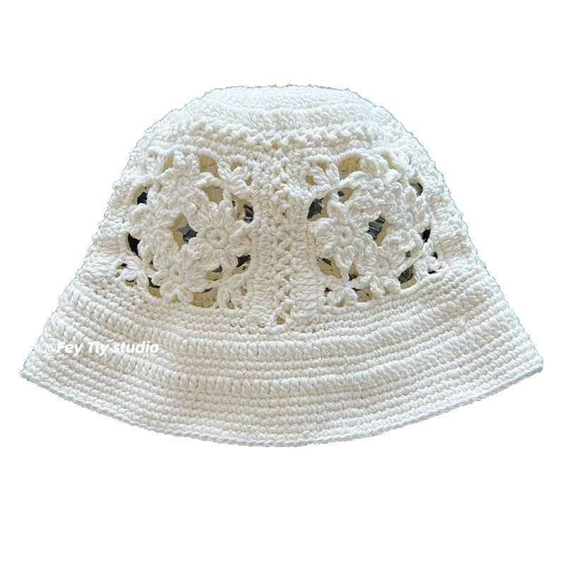 Vintage Crochet Floral Bucket Hat - DippedShop Wholesale - #5891