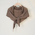 Minimalist Hollow Out Solid Color Knit Triangle Shawl 6W6NSC49