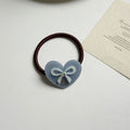 Stylish Love Heart Bowknot Rhinestones Hair Tie MK2BLW6W6HHT26