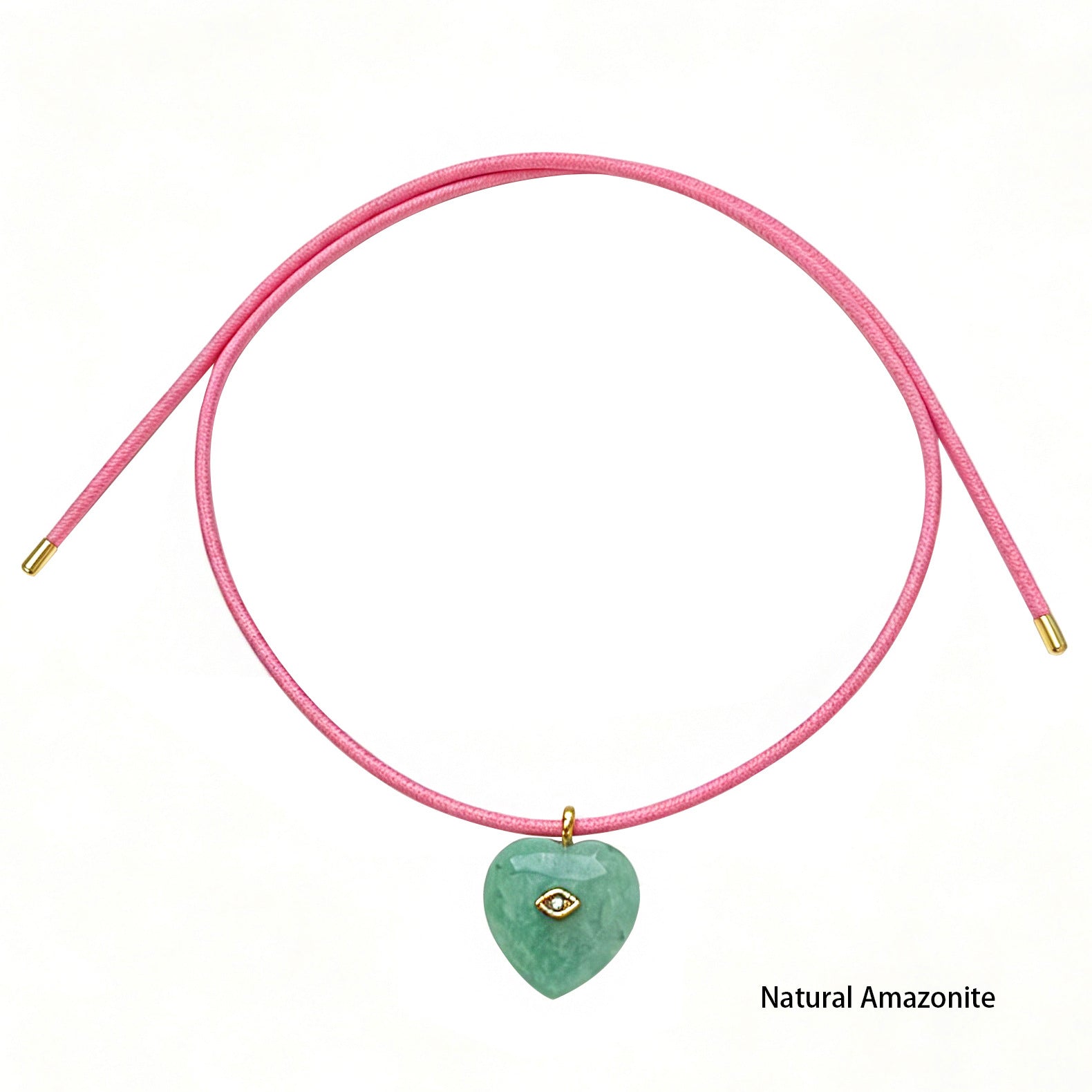 Minimalist Color Contrast Heart Pendant Magnetic Necklace 6W6JNC419L