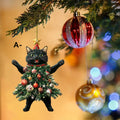 Christmas Tree Cat Christmas Haning Ornament 6H7HBW561