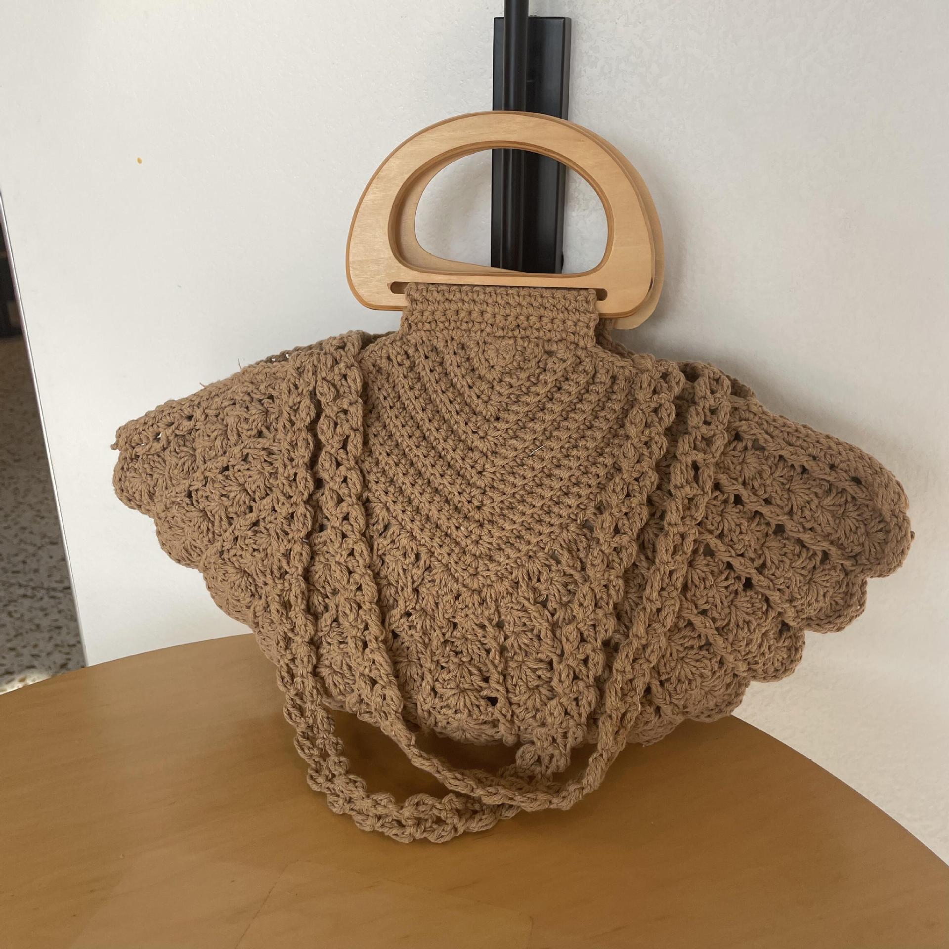 Crochet Shell Tote Bag - DippedShop Wholesale - #9827