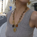 Boho Sacred Heart Beaded Necklace - DippedShop Wholesale - #7987