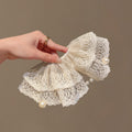Pearl Lace Hair Scrunchie - DippedShop Wholesale - #3139