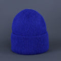 Simple Solid Warm Cuffed Ribbed Knit Beanie 6W6HAT687