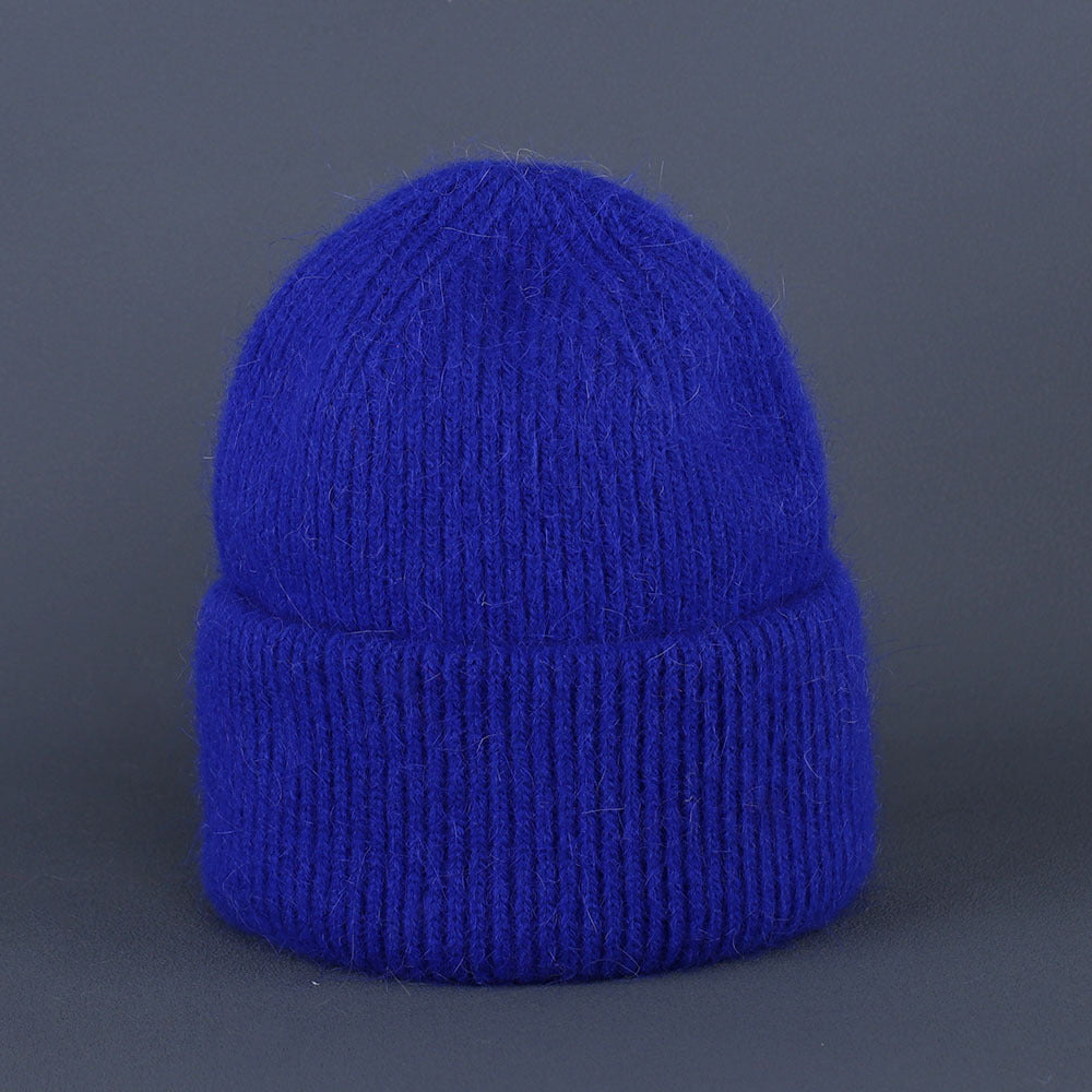 Simple Solid Warm Cuffed Ribbed Knit Beanie 6W6HAT687